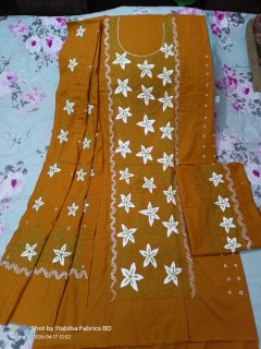 হ্যান্ড এমব্রয়ডারী থ্রি- পিছ