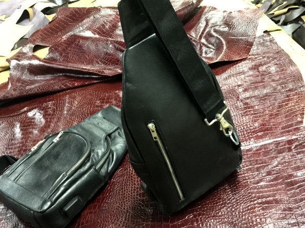 cross body guitar bag with USB Charging point.