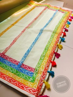 হ্যান্ড ব্লক প্রিন্টেড কটন শাড়ি (Hand Block Printed Cotton Saree)