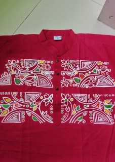 হ্যান্ড পেইন্টেড নকশি কটন পাঞ্জাবি (Hand-Painted Nakshi Cotton Panjabi)