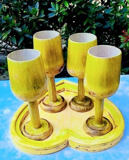 সম্পূর্ণ বাঁশের তৈরি জুস সেট