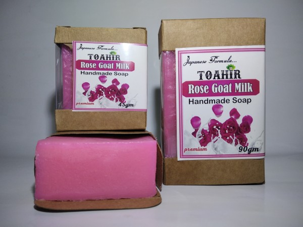ত্বহির রোজ গট মিল্ক হ্যান্ডমেইড সাবান - Toahir Rose Goat Milk Handmade Soap