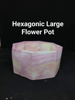 Hexagonic Large Flower Pot